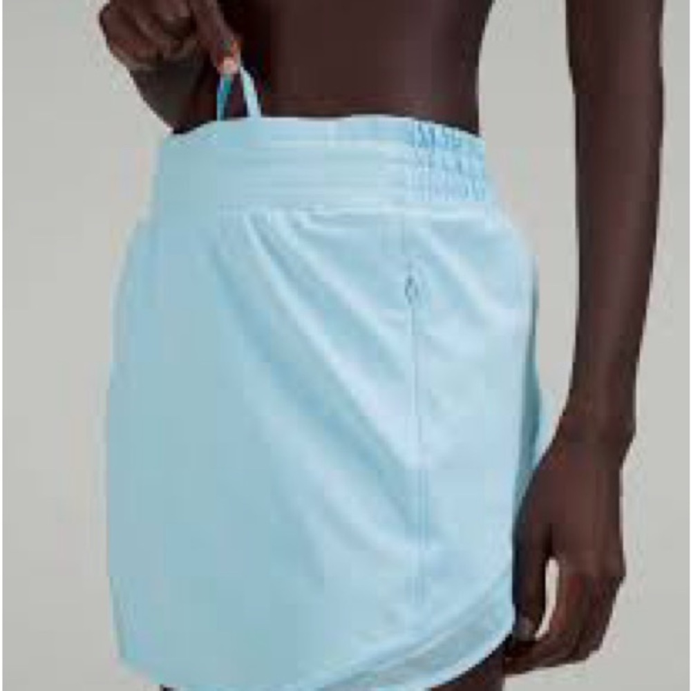 Lululemon Athletica Blue Mini Wrap Skirt for Casual Resort Wear